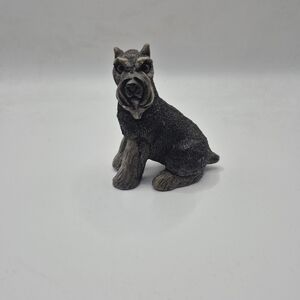 Stone Critters‎ Schnauzer Scottie Scotty Dog Terrier Vintage Figurine